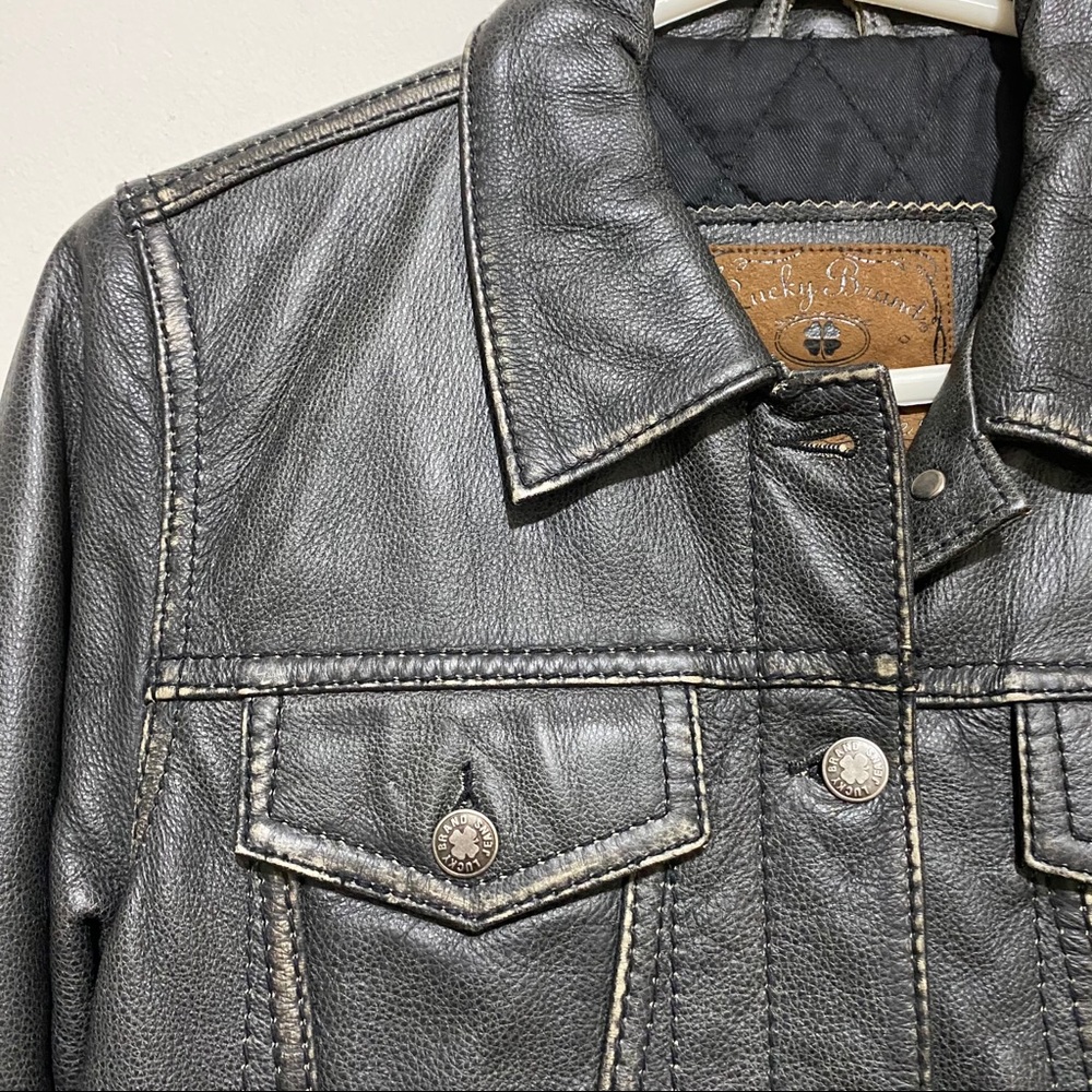Real Leather Vintage Jacket - Picture 2 of 9